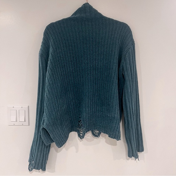 POL Amani Distressed Sweater Women’s Sz M - Picture 2 of 8